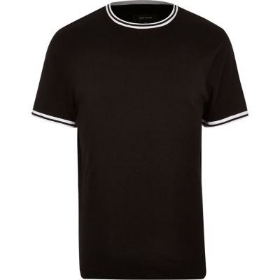Black ringer t-shirt